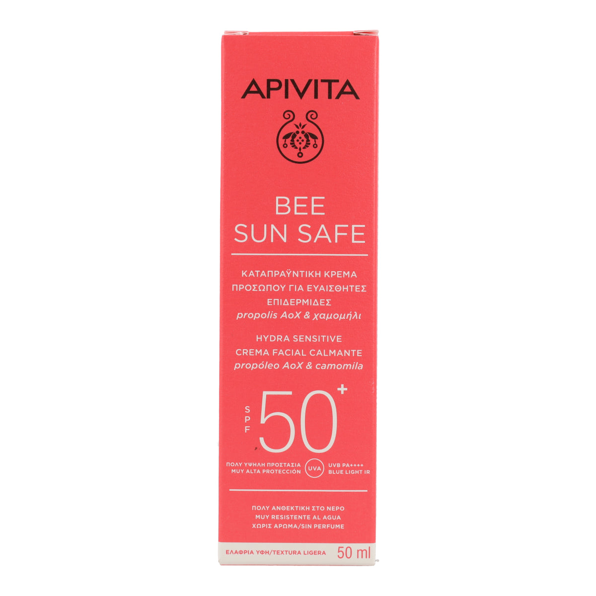 Beruhigende Sonnencreme Hydra Sensitive SPF50 Apivita 50 ml
