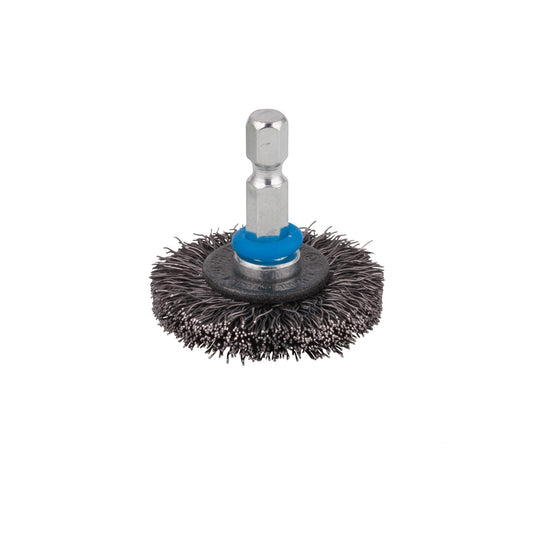 1 cepillo metálico de disco para taladro Wolfcraft Ø 75 x 7 mm