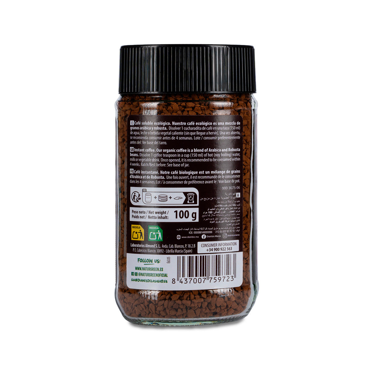 Biocofee Bio-löslicher Kaffee Naturgreen 100 g