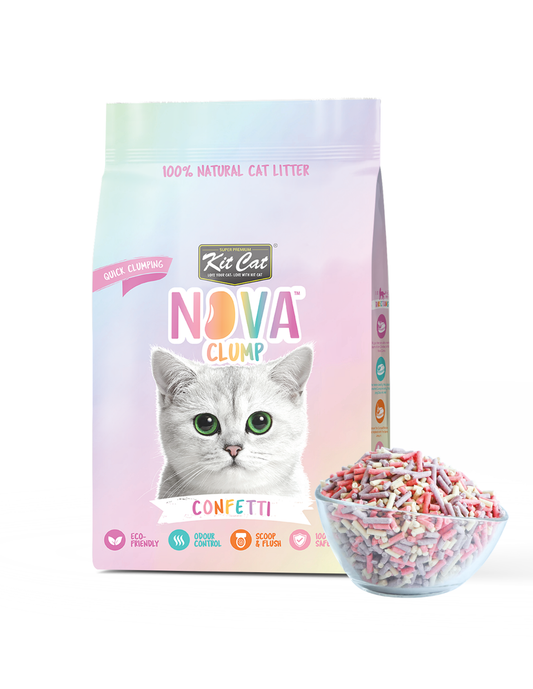Katzenstreu-Set Eco SoyaClump – Confetti 7 l Katzenstreu