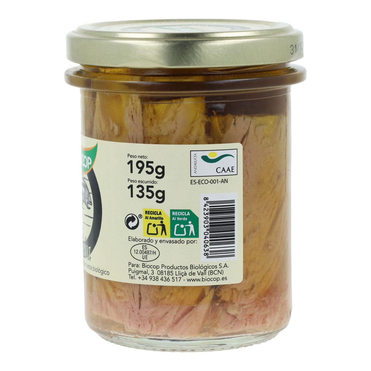 Bio-Fischfilets aus Makrele in Dose Biocop 195 g
