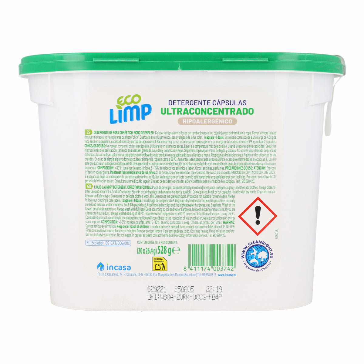 Ultrakonzentrierte Waschmittelkapseln Mimidu ECO 20 Dosierungen
