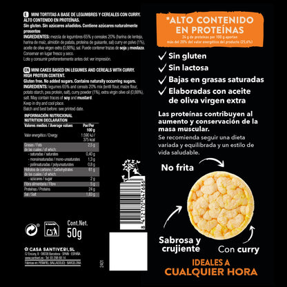 Mini-Protein-Curry-Pfannkuchen SANTIVERI 50 g