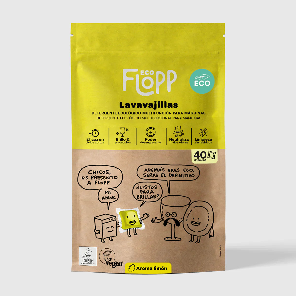 ECO-Geschirrspülgel Flopp 40 Kapseln
