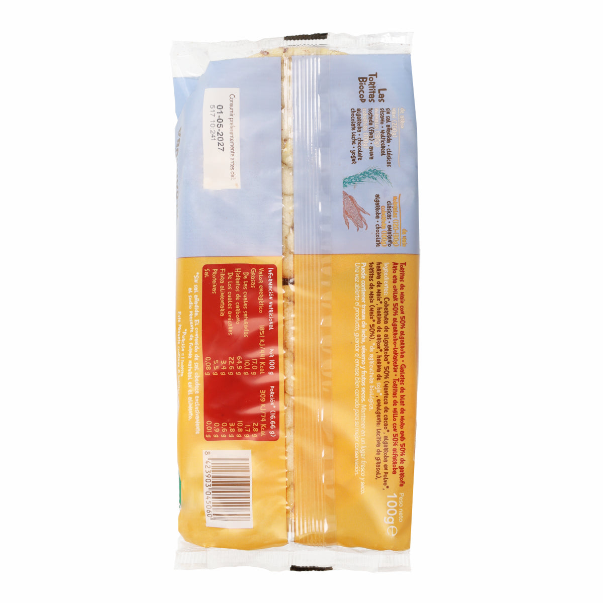 Mais-Johannisbrot-Pfannkuchen Biocop 100 g