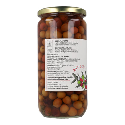 Ökologische Arbequina-Oliven Cal Valls 720 g