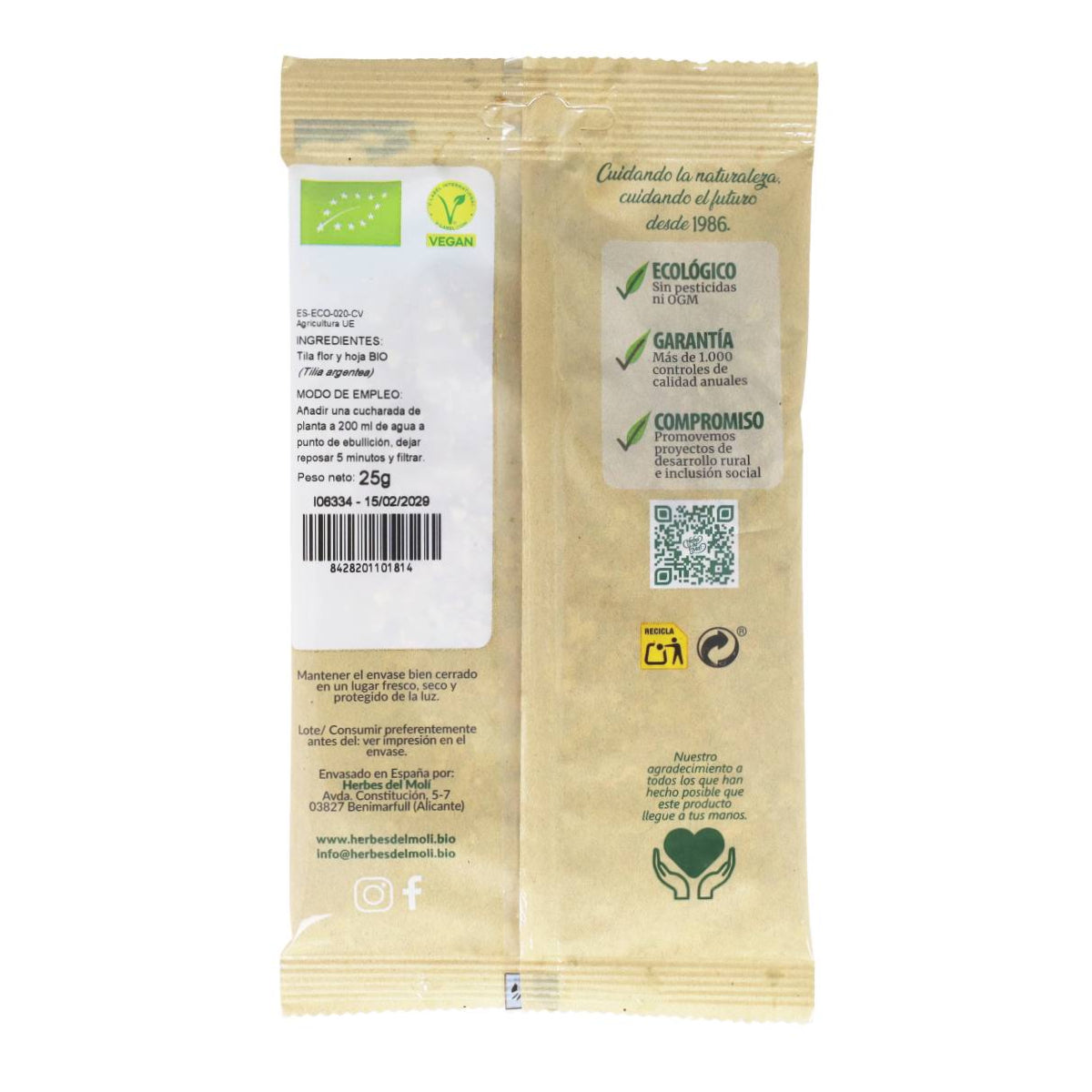 Lindenblätter Herbes del Molí, 25 g