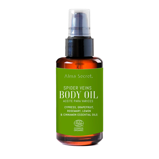 Öl gegen Krampfadern und müde Beine mit Zypresse, Grapefruit und Rosmarin Alma Secret 100 ml