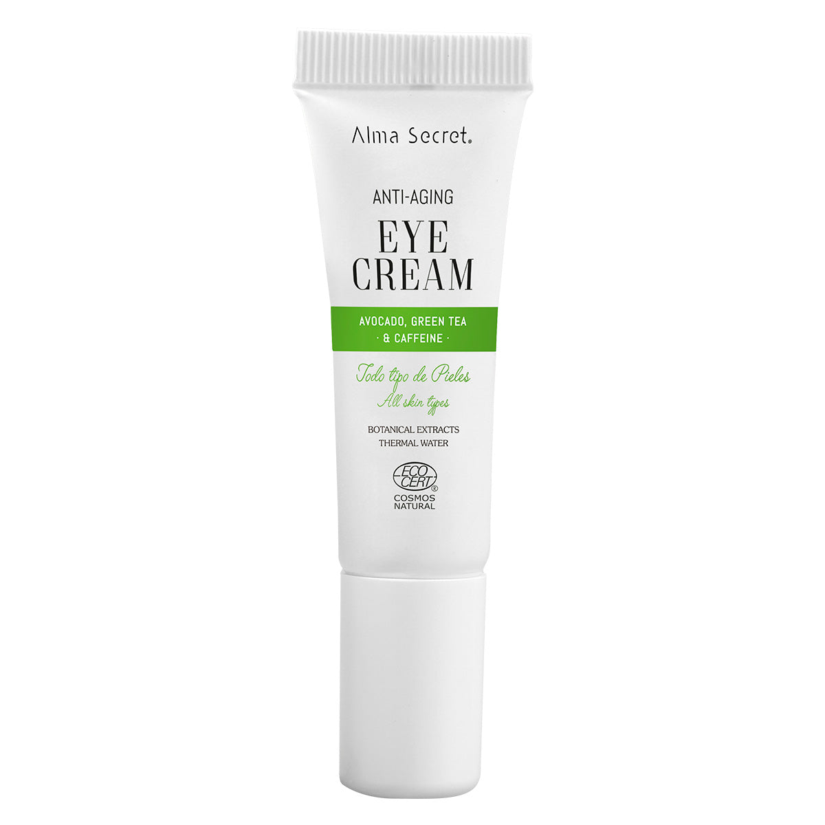 Anti-Aging-Augenkonturcreme mit Avocado, grünem Tee und Koffein Alma Secret 10 ml