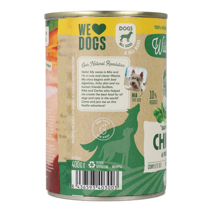 BARF-Hühnchen-Dose für Hunde Wild Balance 400 g
