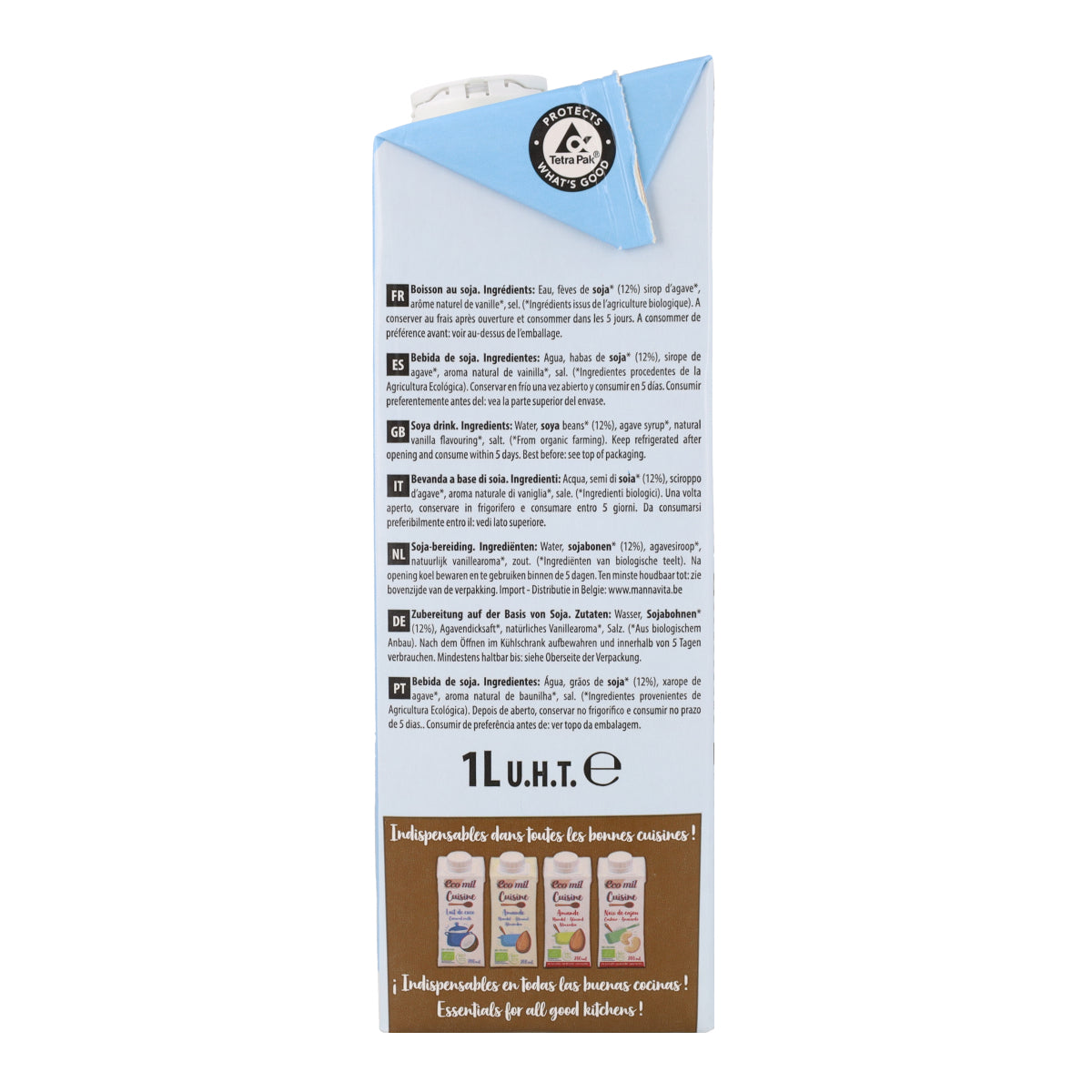 Sojagetränk mit Agavensirup NaturGreen 1 l