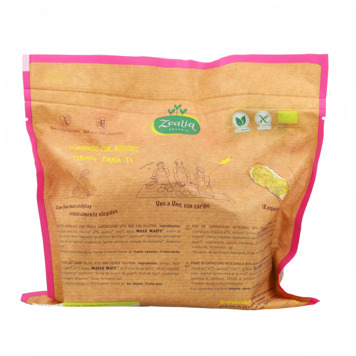Vollkorn-Buchweizenbrot BIO glutenfrei Zealia 330 g