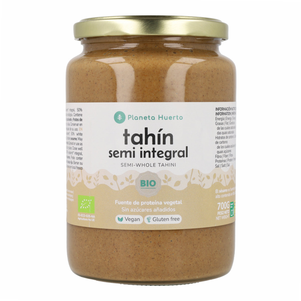 Halbvollkorn-Tahini ECO Planeta Huerto