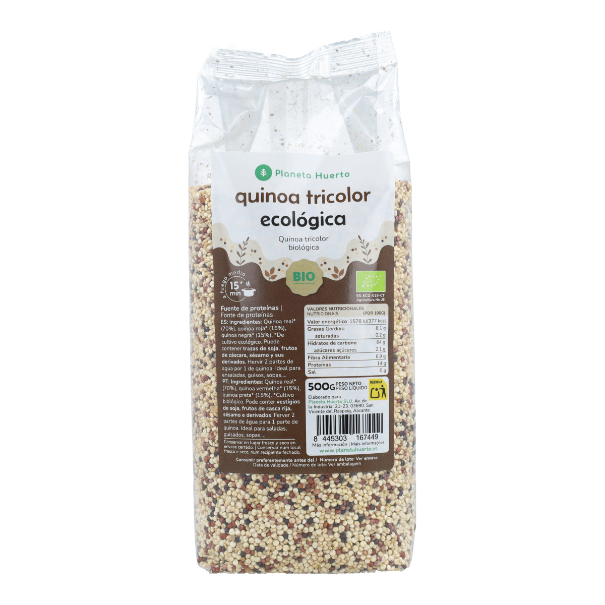 Quinoa dreifarbig ECO Planeta Huerto 500 g