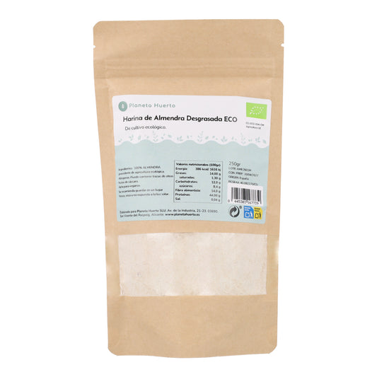 Entfettetes Mandelmehl (Mandelprotein) ECO Planeta Huerto 250 g