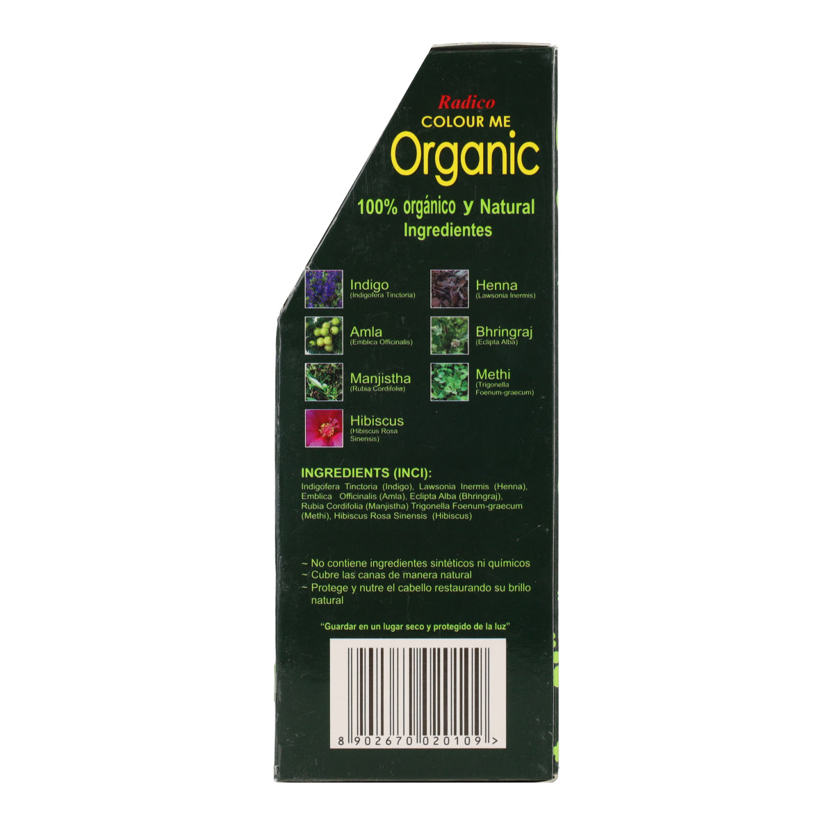 Pflanzliche Haarfarbe dunkelbraun Radico 100 g