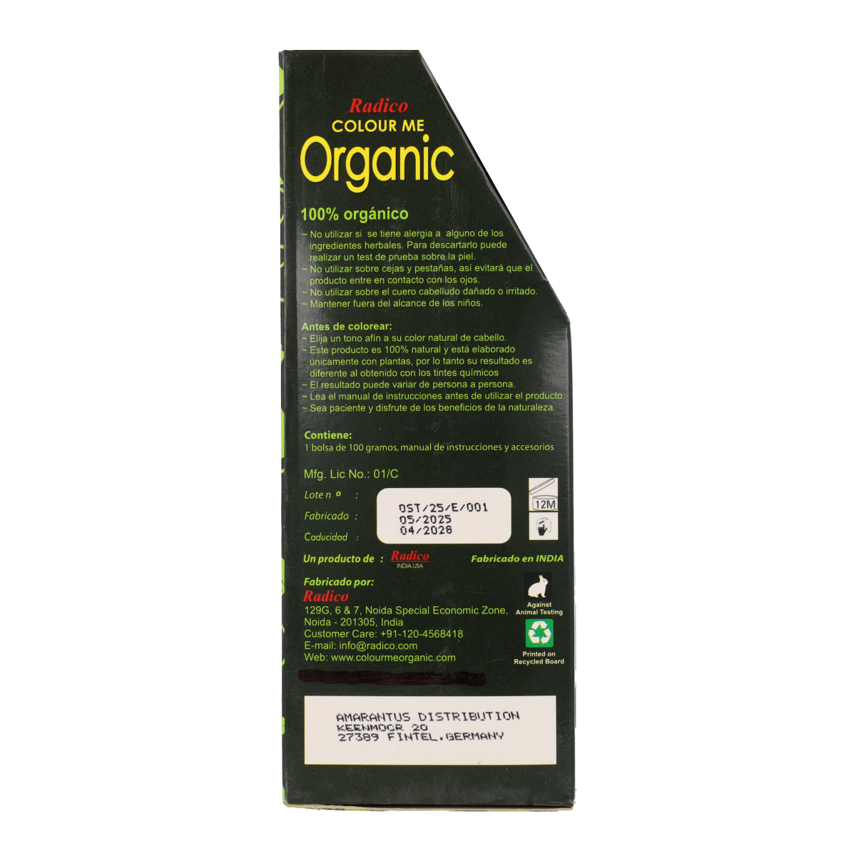 Pflanzliche Haarfarbe Goldblond-Kupfer Radico 100 g