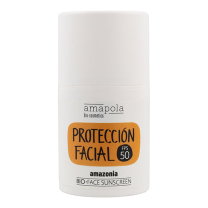 Protector solar facial SPF 50 Amazonia Amapola 50ml