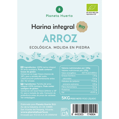 Harina Integral de Arroz Eco Planeta Huerto 5 Kg