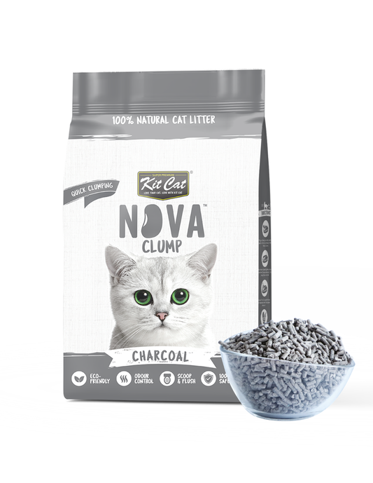 Katzenstreu-Set Eco SoyaClump – Charcoal 7 l Katzenstreu