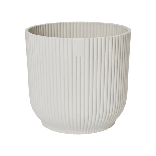 Macetero vibes fold round silky white Elho 25 cm