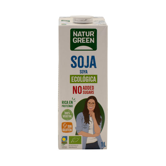 Zuckerfreies Sojagetränk Nature von NaturGreen, 1 l