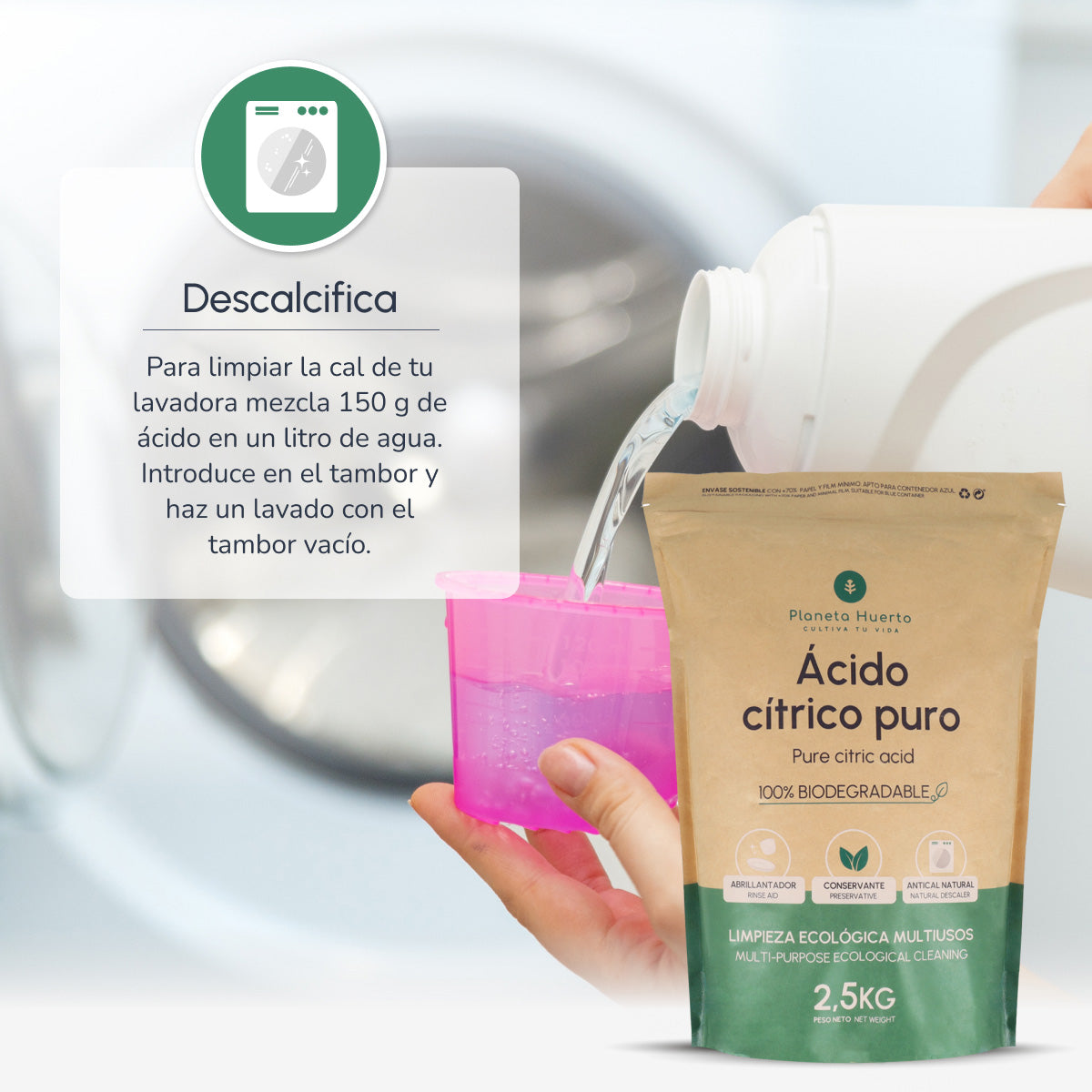 Ácido cítrico Planeta Huerto 2,5 Kg