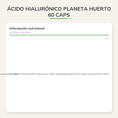 Información nutricional