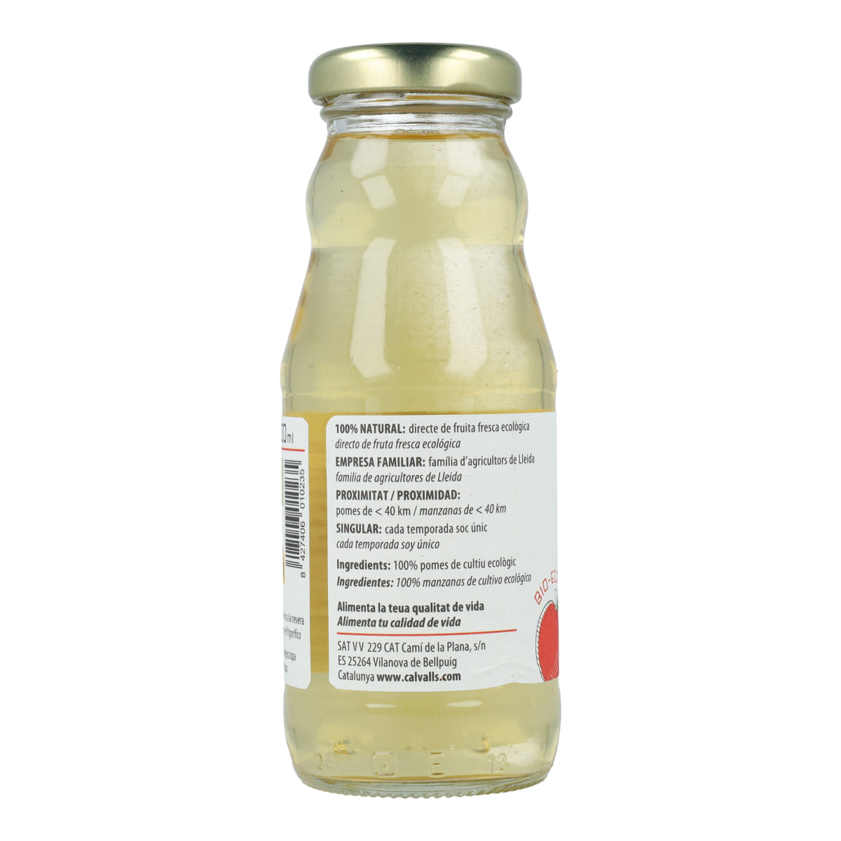 Ökologischer Apfelsaft Cal Valls 200 ml