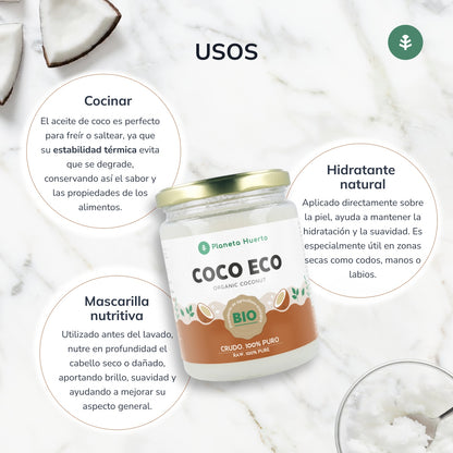 Natives Kokosnussöl ECO Planeta Huerto 500 ml