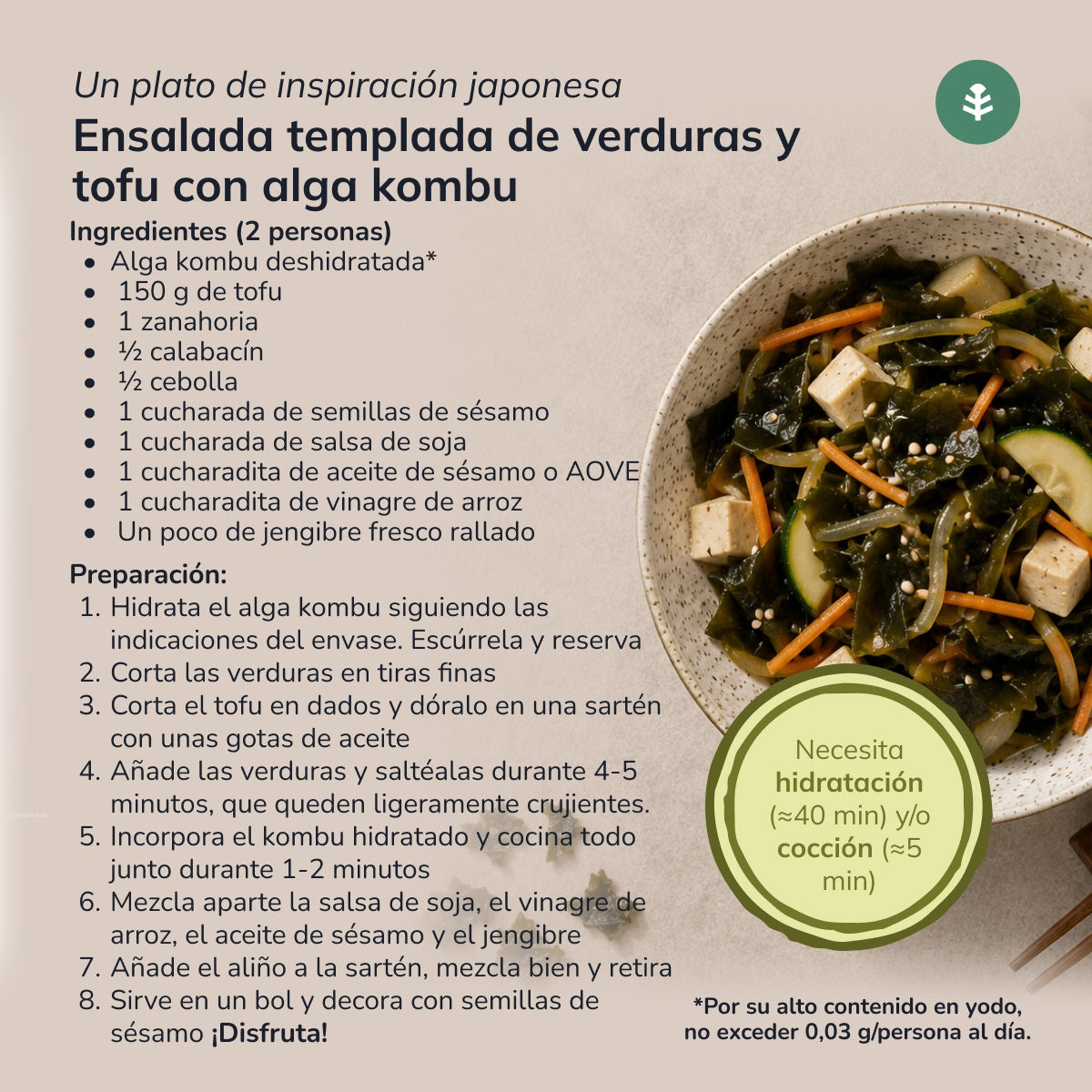 Kombu Algenflocken ECO Planeta Huerto 100 g
