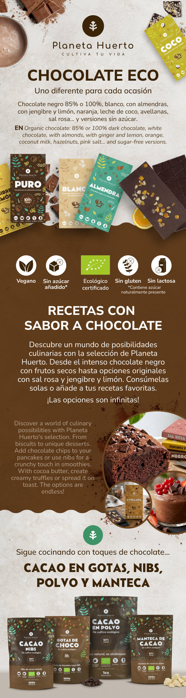 Tafel Zartbitterschokolade 85% ECO Planeta Huerto 70 g