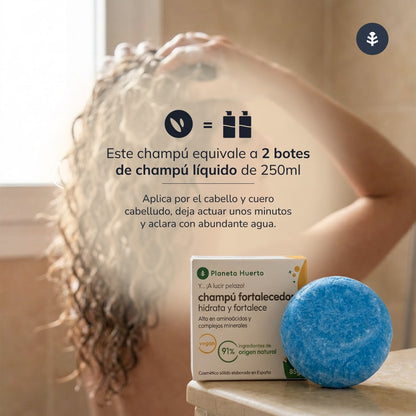 Festes Stärkungsshampoo mit Aminosäuren Planeta Huerto 85 g