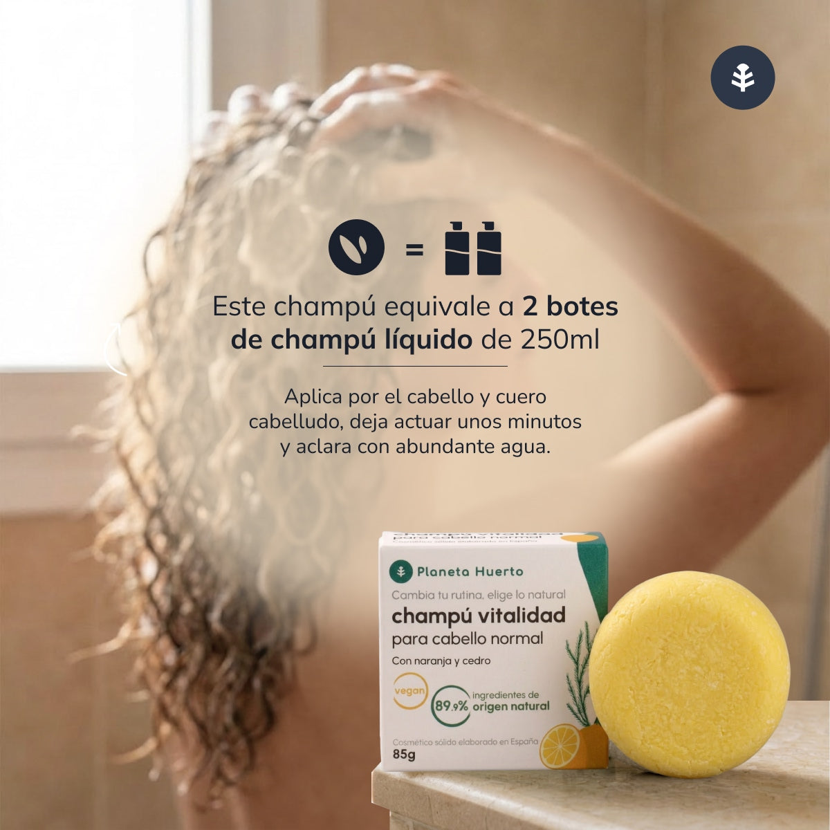 Planeta Huerto Orange und Zedern Shampoo für normales Haar 85 g