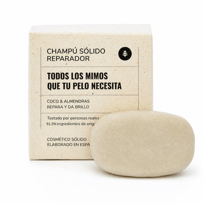 Planeta Huerto Kokosnuss und Mandel reparierende feste Shampoo 85 g