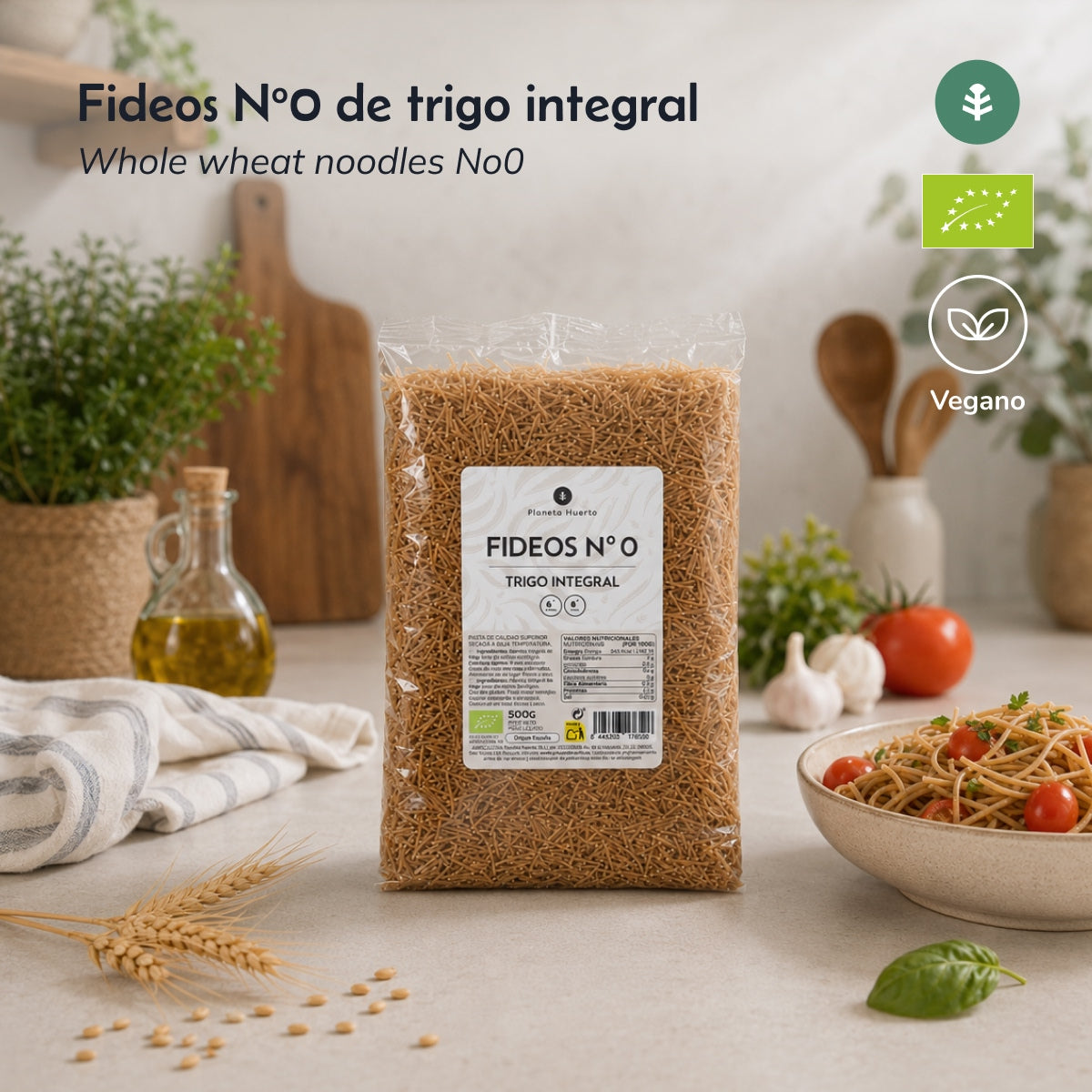 Vollkornnudeln nº0 ECO Planeta Huerto 500gr