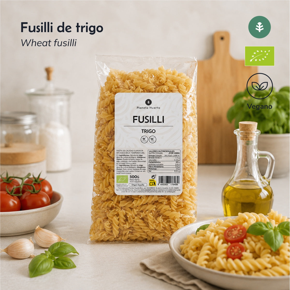 Fussilli aus Weizen ECO Planeta Huerto 500gr