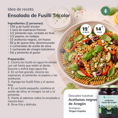 Fusilli tricolor ECO Planeta Huerto 5 kg