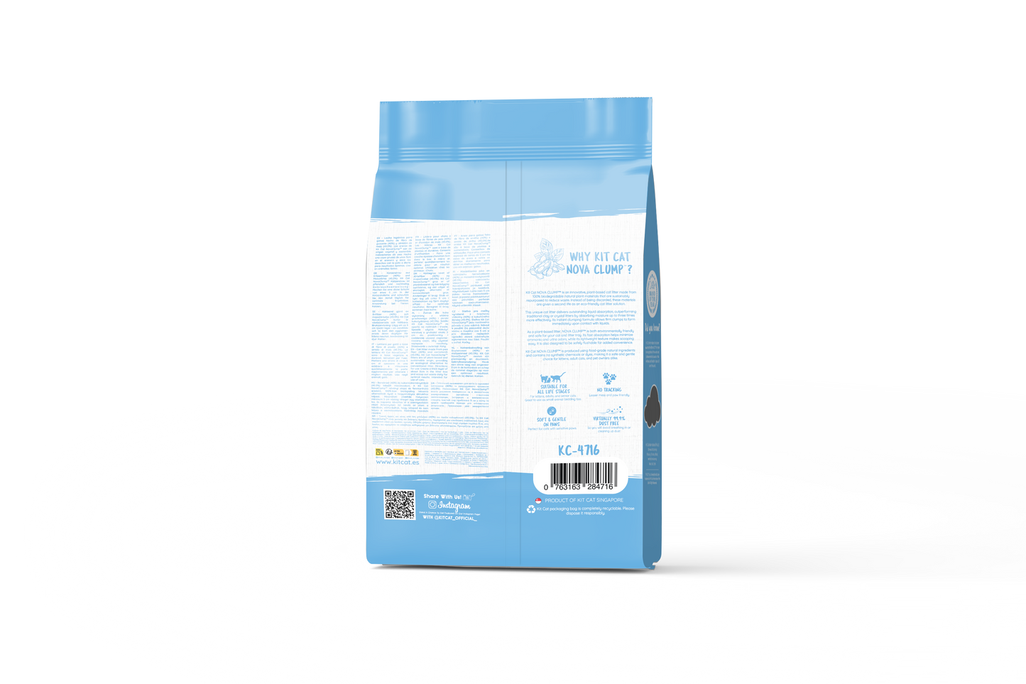 Katzenstreu-Set Eco SoyaClump – Kitten Baby Powder 7 l Katzenstreu