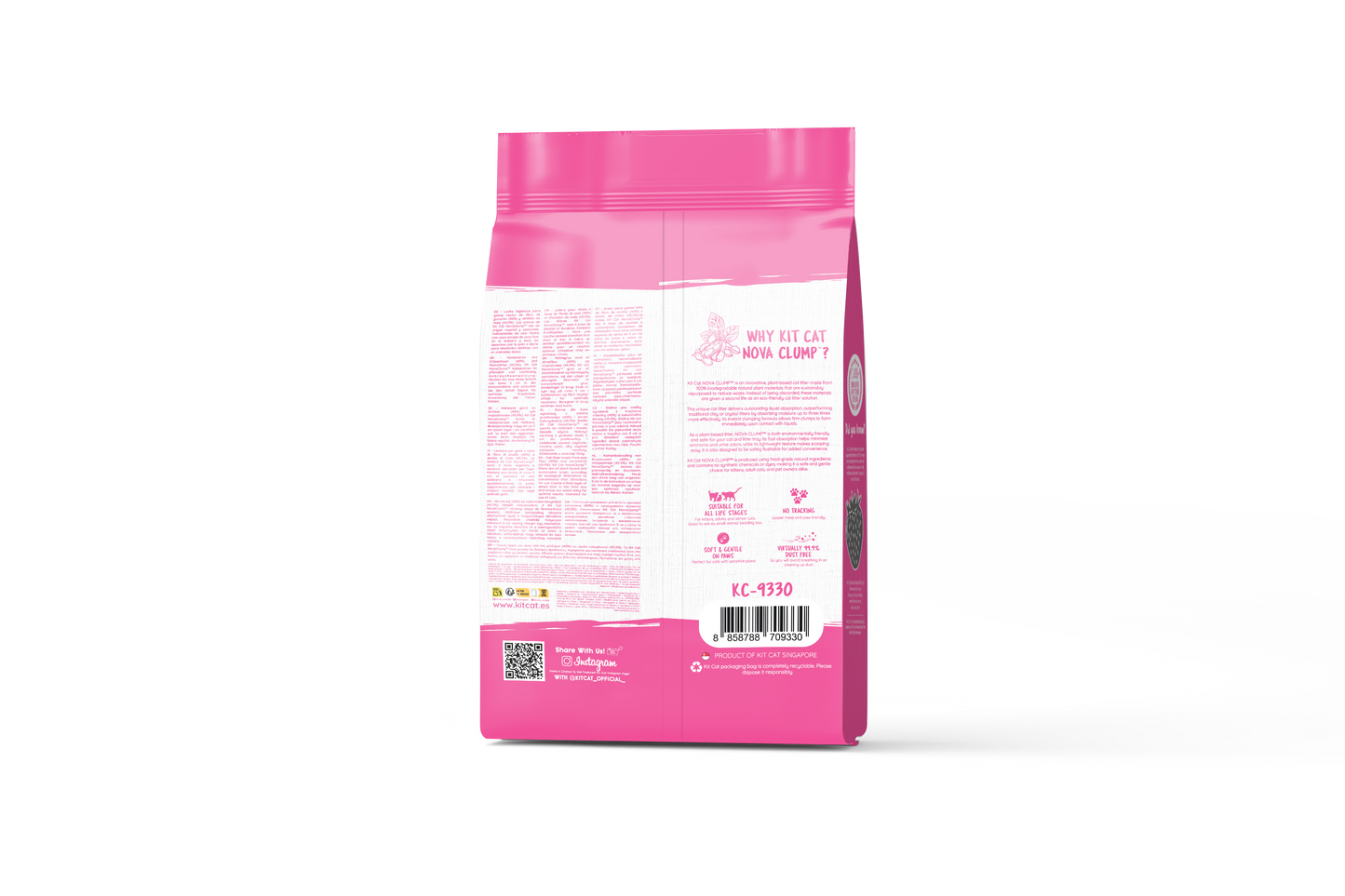 Kit Cat Arena Eco SoyaClump – Strawberry 7 l Katzenstreu