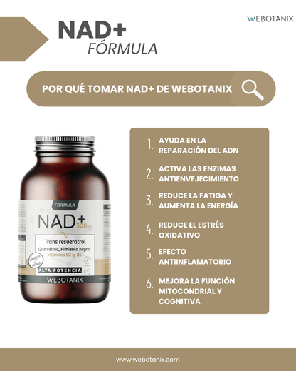 NAD+ 300 mg Trans Resveratrol WEBOTANIX 60 Kapseln