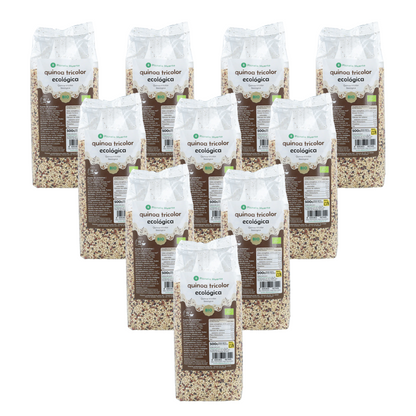 10er-Pack dreifarbige Quinoa ECO Planeta Huerto 500 g