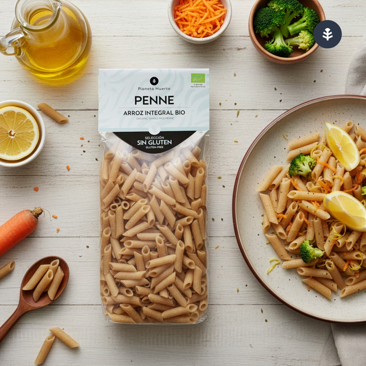 Glutenfreie Vollkorn-Reisnudeln ECO Planeta Huerto 500 g