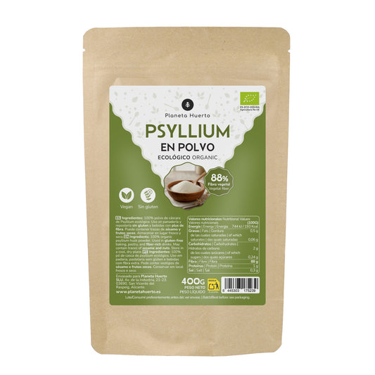 Flohsamenschalenpulver Eco Planeta Huerto 400 g