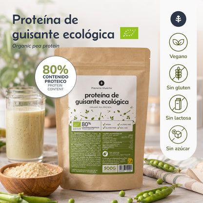 Erbsenprotein 80% ECO Planeta Huerto 1 kg