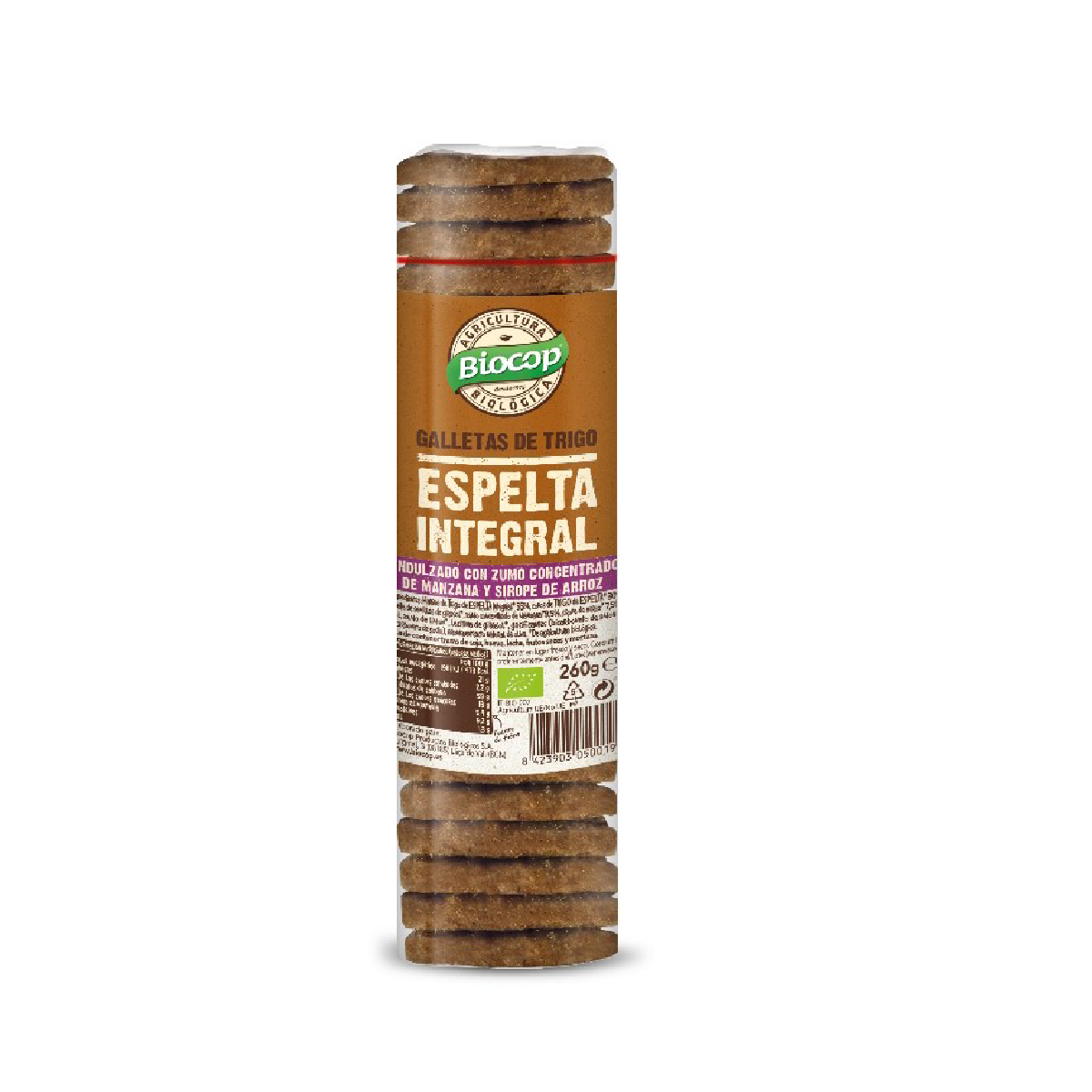 Vollkorn-Dinkelkekse Biocop 250 g