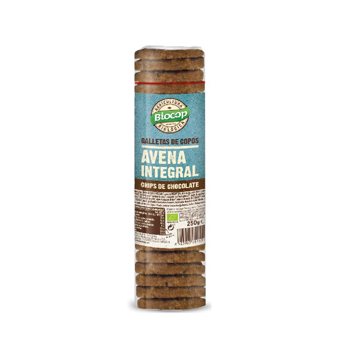 Vollkorn-Haferflocken-Kekse mit Schokoladenstückchen BIO Biocop 250 g