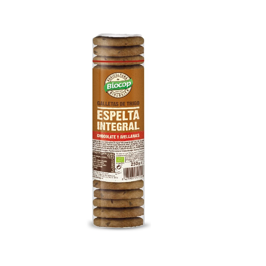Vollkorn-Dinkelkeks mit Schokolade und Haselnüssen Bio Biocop 250 g