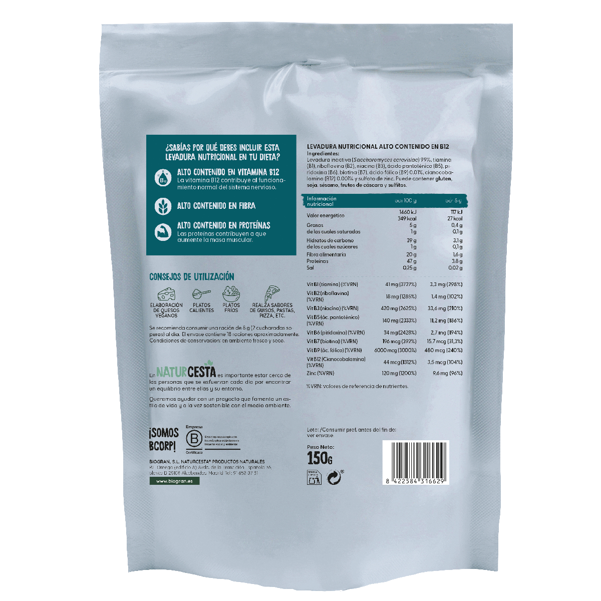 Nährhefe Naturcesta 150 g