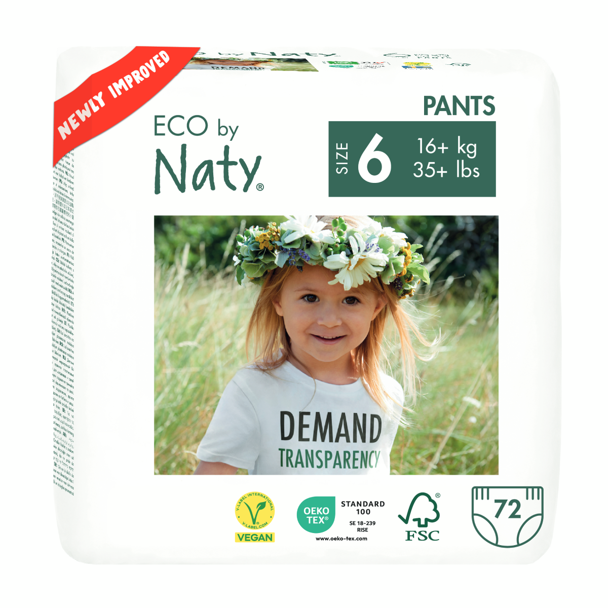 Windelhose Nr. 6 Naty 16+ kg, 18 Stück